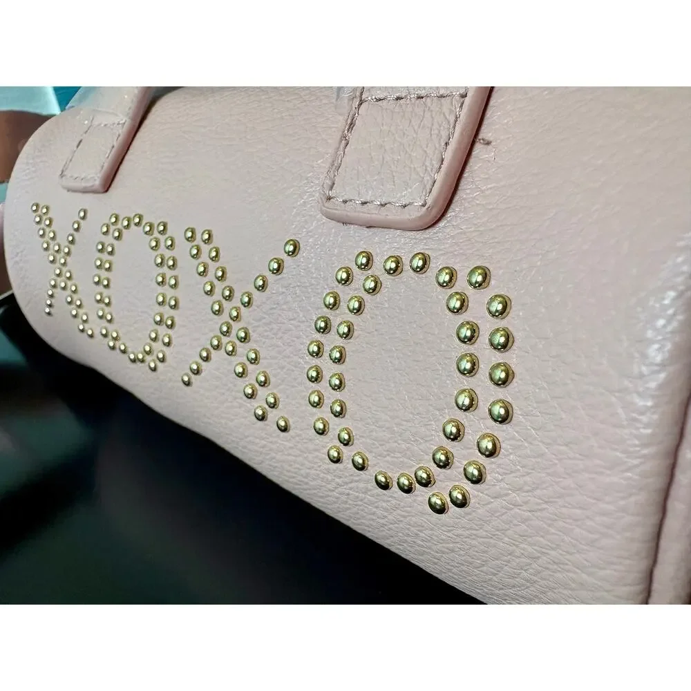 NWT - XOXO Mini Pink Barrel Bag - Vegan Leather